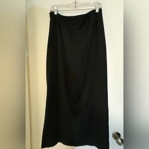 Elegant Black Maxi Pencil Skirt